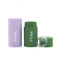 15g 30g 50g 75g cylinder shape plastic push up matte deodorant stick container
